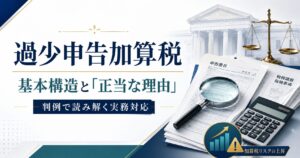 過少申告加算税の基本構造と「正当な理由」-判例で読み解く実務対応