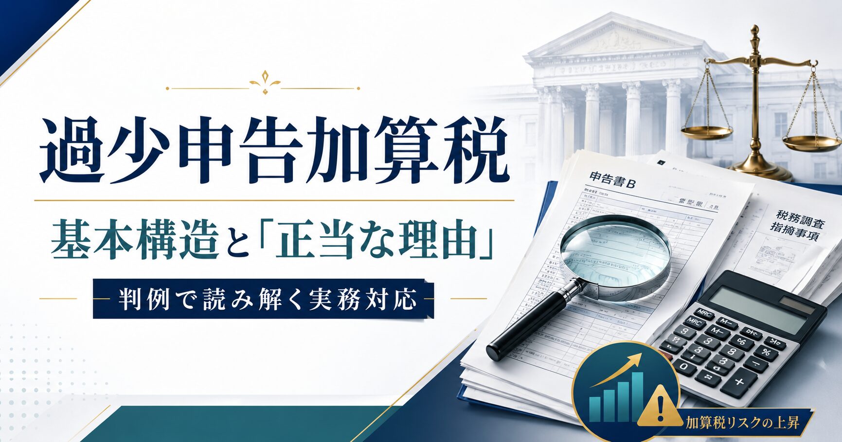 過少申告加算税の基本構造と「正当な理由」-判例で読み解く実務対応