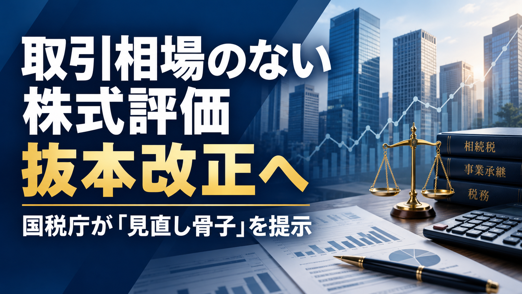 【速報】取引相場のない株式評価、抜本改正の方向性 ― 国税庁が「見直し骨子」を提示