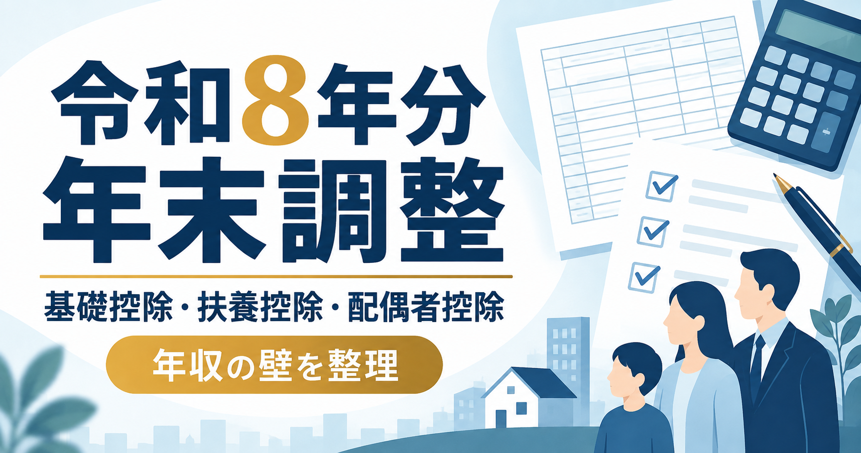 【令和8年分・年末調整】扶養はいくらまで？基礎控除・配偶者控除を疑問別に整理
