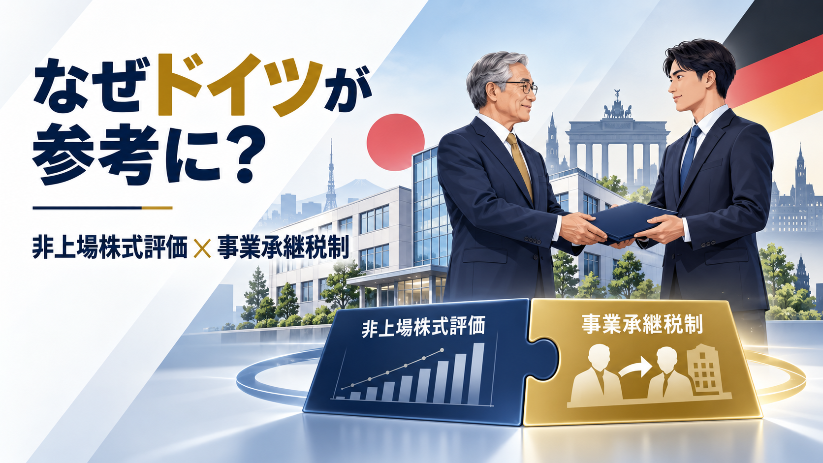 なぜ事業承継税制の見直しでドイツが参考にされるのか?非上場株式評価との関係を解説