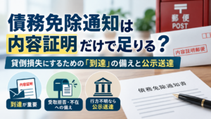 債務免除通知は内容証明だけで足りる? 貸倒損失にするための「到達」の備えと公示送達