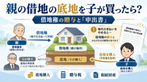 親の借地の底地を子が購入すると贈与税がかかる?「借地権者の地位に変更がない旨の申出書」の提出と相続税【スタッフ向け】